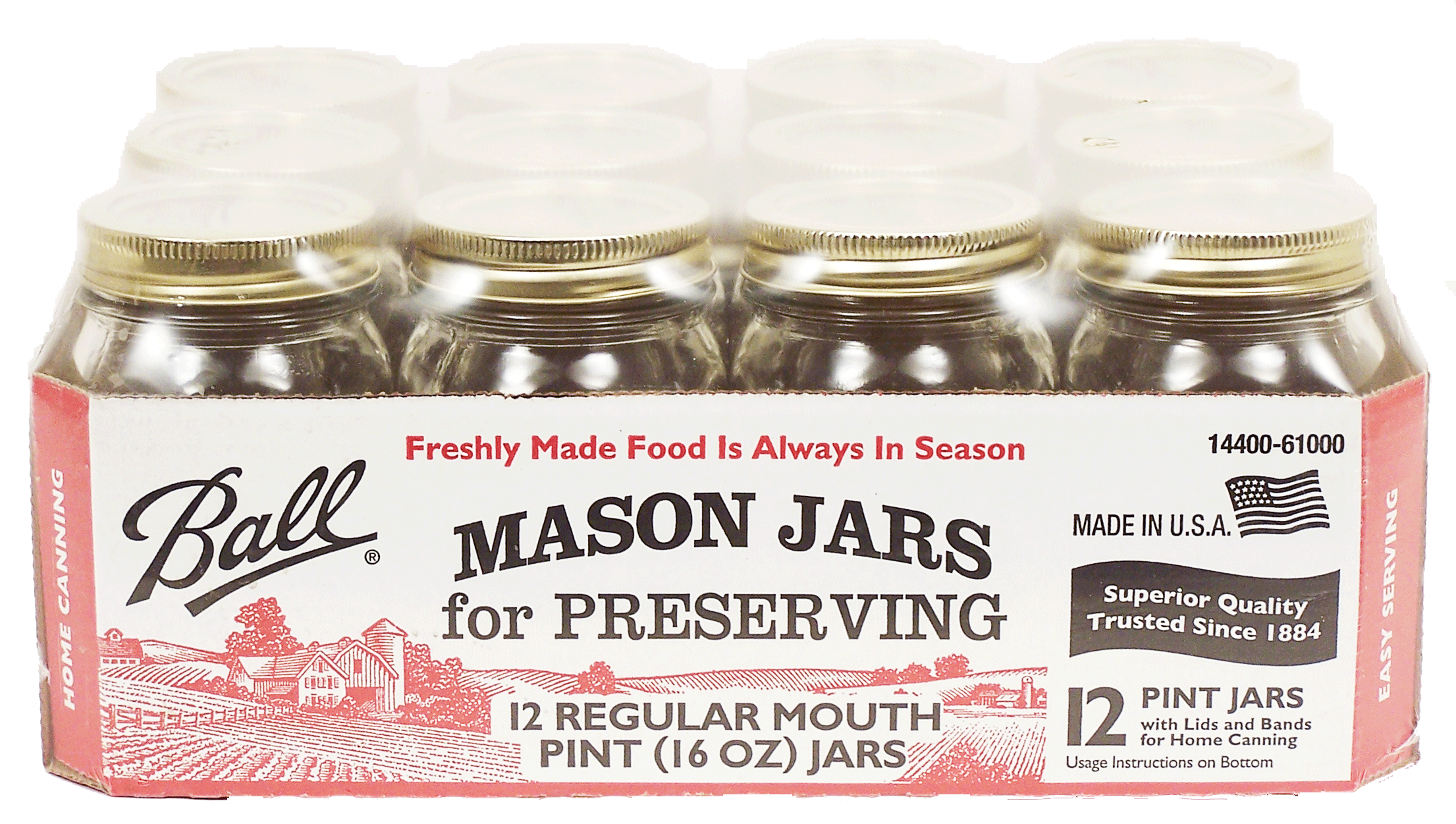 Ball  regular mason jars pint size for home canning Full-Size Picture